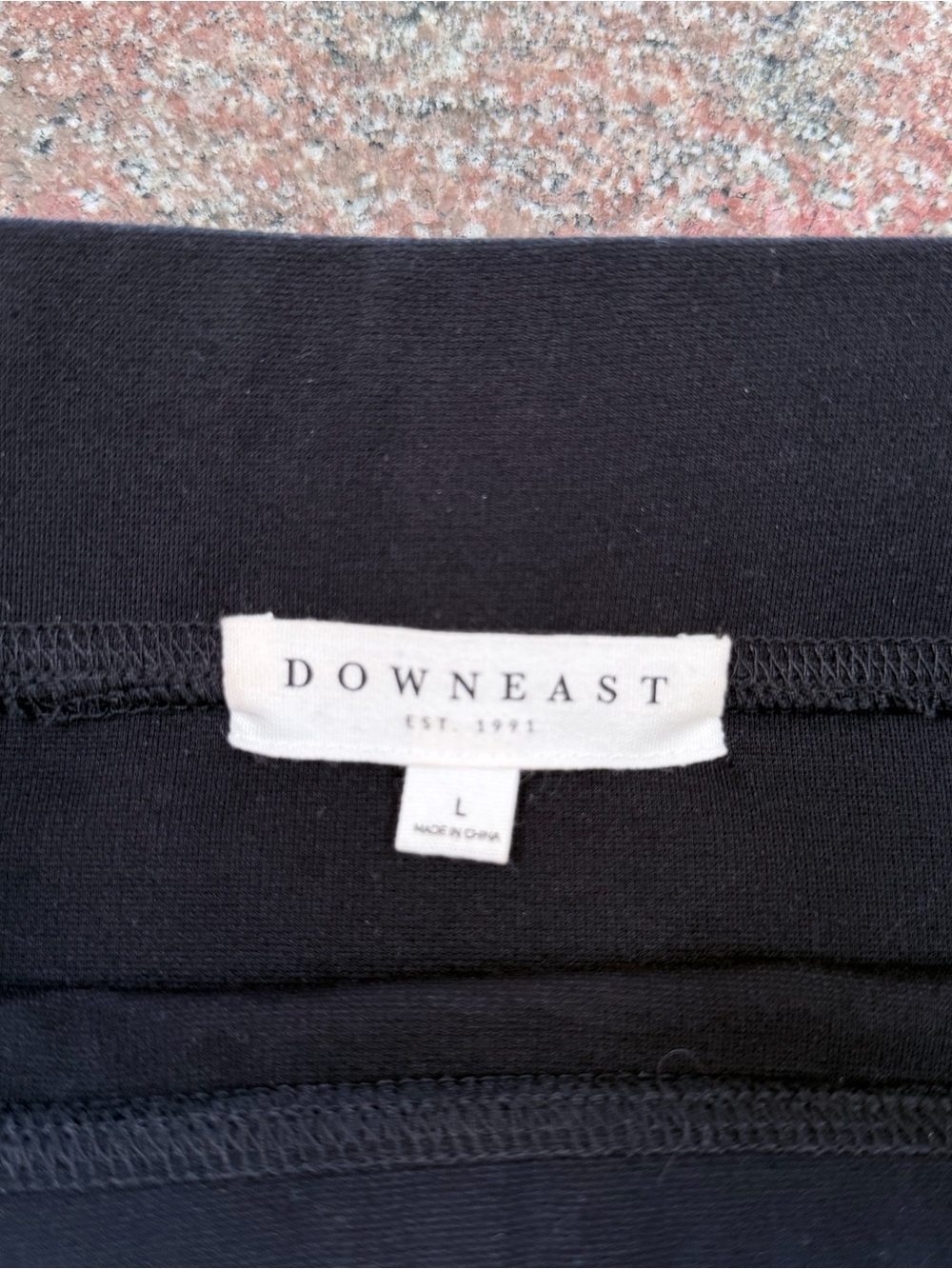 DownEast Black Knit Skirt